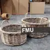 Wicker Planters basket set of 2