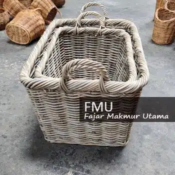 heavy rattan basket