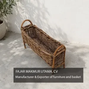 rattan planter stan