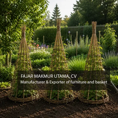 Woven Rattan Cover Planter